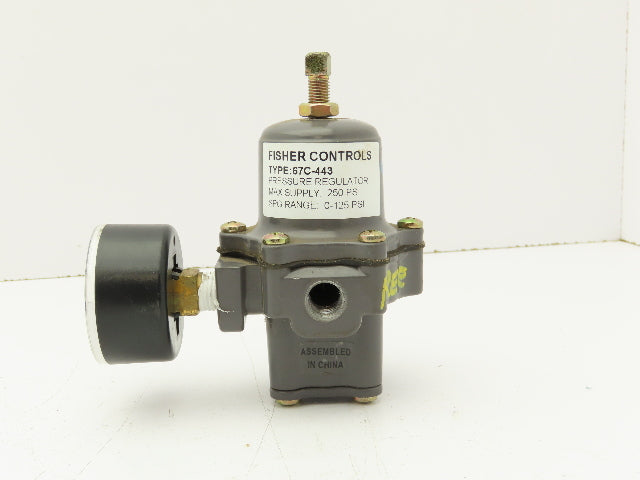 Fisher Controls 67C-443 Pneumatic Pressure Regulator 0-125 PSI