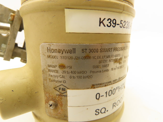 Honeywell STD120-J2H ST 3000 Smart Pressure Transmitter -20 to 400inH20