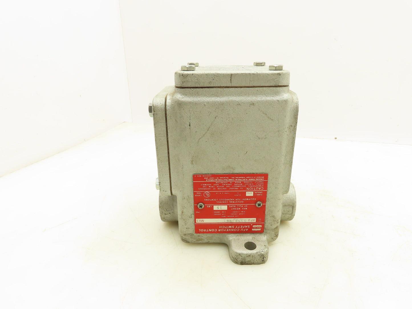 Crouse Hinds AFU 0333 50 Conveyor Control Safety Switch Empty Housing 1" NPT