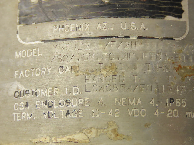 Honeywell YSTD120 ST 3000 Smart Transmitter 0-25inH20