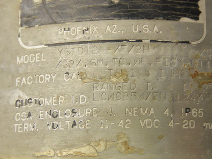 Honeywell YSTD120 ST 3000 Smart Transmitter 0-25inH20