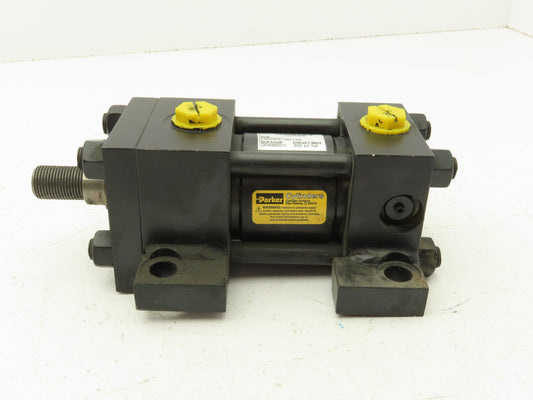Parker Series 2H Hydraulic Cylinder 2" Bore 1" Stroke 3000 PSI Side Lug