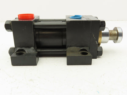 Yates Hydraulic Cylinder 2" Bore 1" Stroke Side Lug Foot Mount