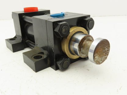 Yates Hydraulic Cylinder 2" Bore 1" Stroke Side Lug Foot Mount