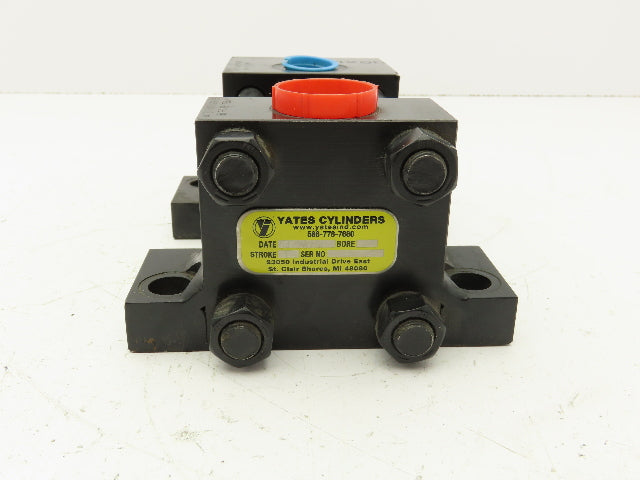 Yates Hydraulic Cylinder 2" Bore 1" Stroke Side Lug Foot Mount