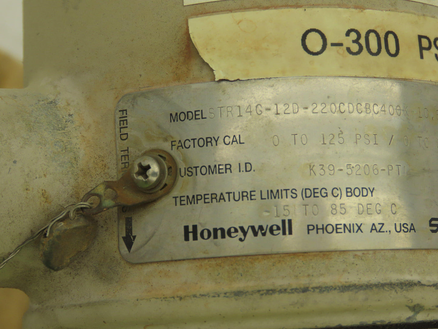 Honeywell STR14G-12D ST3000 S100 R300 Smart Pressure Transmitter 0-125 PSI