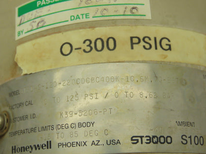Honeywell STR14G-12D ST3000 S100 R300 Smart Pressure Transmitter 0-125 PSI