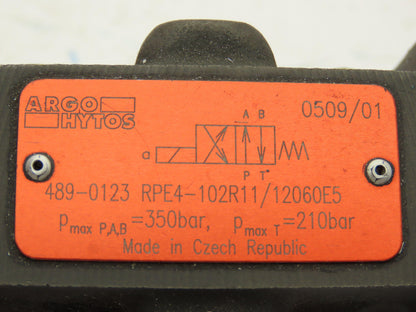 Argo Hytos RPE4-102R11/12060E5 Directional Control 4/2 Solenoid Valve 120V D05