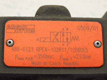 Argo Hytos RPE4-102R11/12060E5 Directional Control 4/2 Solenoid Valve 120V D05