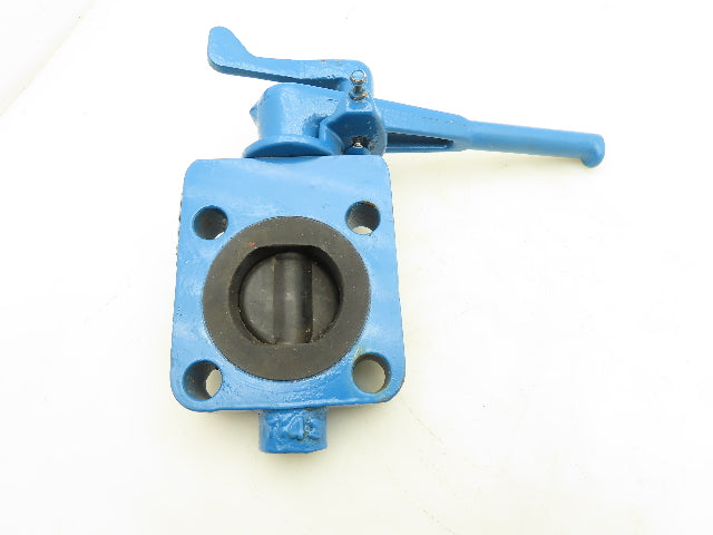 Media Valve Co. WCB-1500WP CS-CS-NR Butterfly Valve 2-3/8" 10" Lock Down Handle