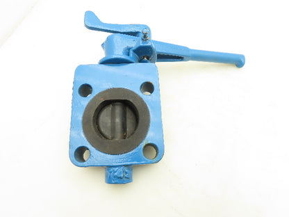 Media Valve Co. WCB-1500WP CS-CS-NR Butterfly Valve 2-3/8" 10" Lock Down Handle