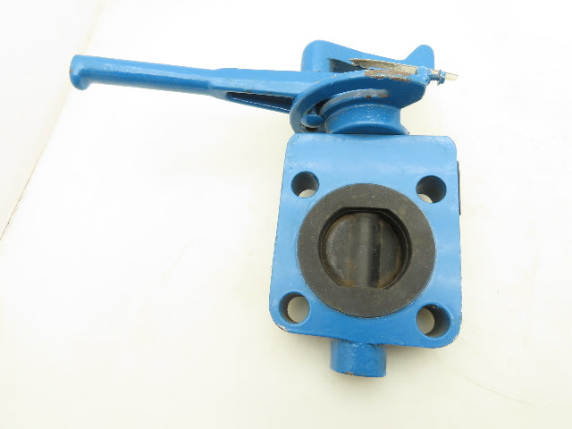 Media Valve Co. WCB-1500WP CS-CS-NR Butterfly Valve 2-3/8" 10" Lock Down Handle