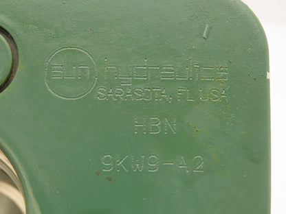 Sun Hydraulics 9KW9-A2 Aluminum Manifold Block for D08 Directional Valve