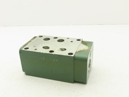 Sun Hydraulics 9KW9-A2 Aluminum Manifold Block for D08 Directional Valve