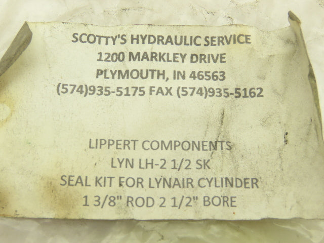 Lynair LH-2-1/2A04-2-1-3/8 Hydraulic Cylinder Rod Seal Kit