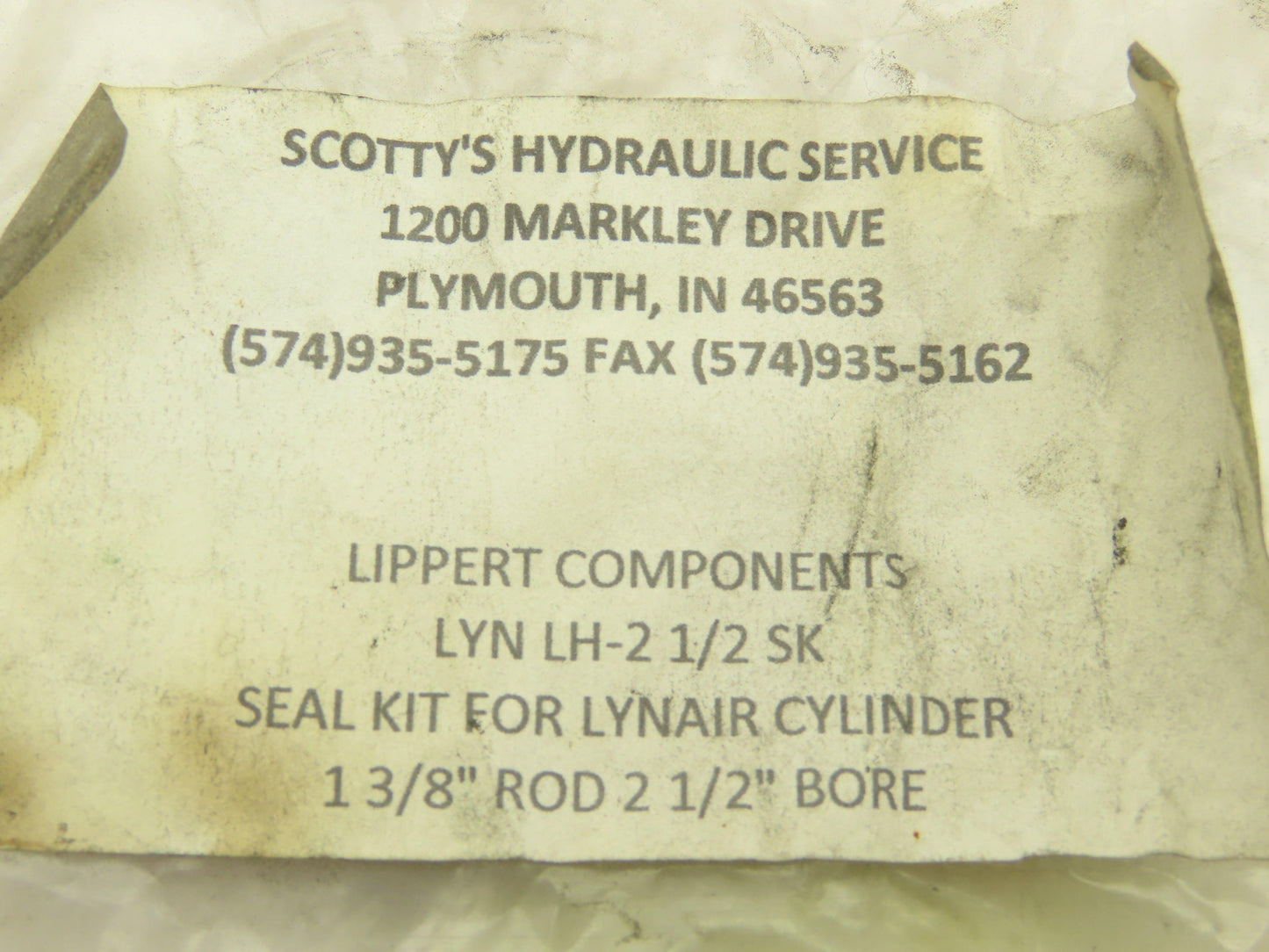 Lynair LH-2-1/2A04-2-1-3/8 Hydraulic Cylinder Rod Seal Kit