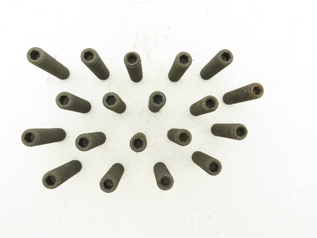 EZ Sockets 3/4-16 x 3" Cup Point Socket Set Screw 3/8" Hex Black Oxide 601468P  Lot of 19