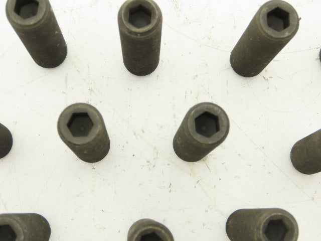 EZ Sockets 3/4-16 x 3" Cup Point Socket Set Screw 3/8" Hex Black Oxide 601468P  Lot of 19