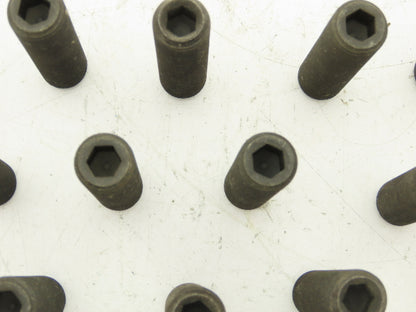 EZ Sockets 3/4-16 x 3" Cup Point Socket Set Screw 3/8" Hex Black Oxide 601468P  Lot of 19