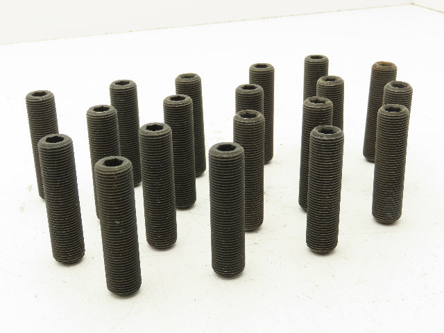 EZ Sockets 3/4-16 x 3" Cup Point Socket Set Screw 3/8" Hex Black Oxide 601468P  Lot of 19