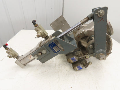 Sanko DD80A 2-Way Pneumatic Conveying Diverter Valve 3" Flanged Stainless