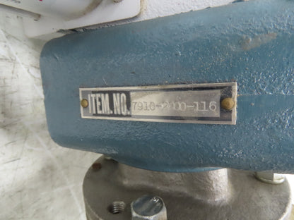 Sanko Air Plant GC80AT 2-Way Pneumatic Conveying Diverter Cock Valve 3" Flanged