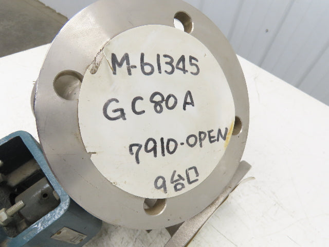 Sanko Air Plant GC80AT 2-Way Pneumatic Conveying Diverter Cock Valve 3" Flanged