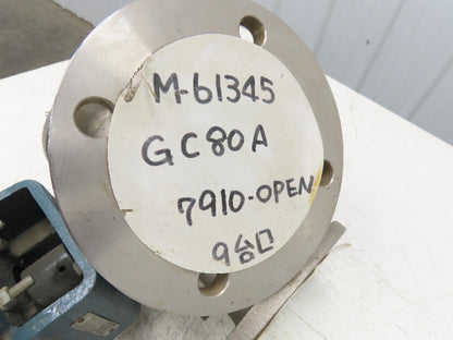 Sanko Air Plant GC80AT 2-Way Pneumatic Conveying Diverter Cock Valve 3" Flanged