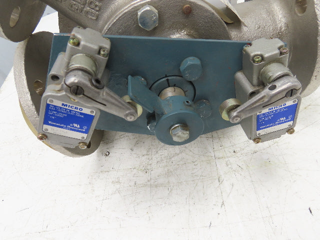 Sanko Air Plant GC80AT 2-Way Pneumatic Conveying Diverter Cock Valve 3" Flanged