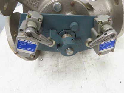 Sanko Air Plant GC80AT 2-Way Pneumatic Conveying Diverter Cock Valve 3" Flanged