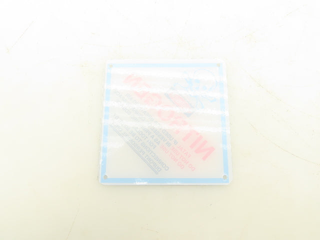 Dupont 610018 Danger Nitrogen Sign 4x4" Plastic Warning Placards Lot of 10