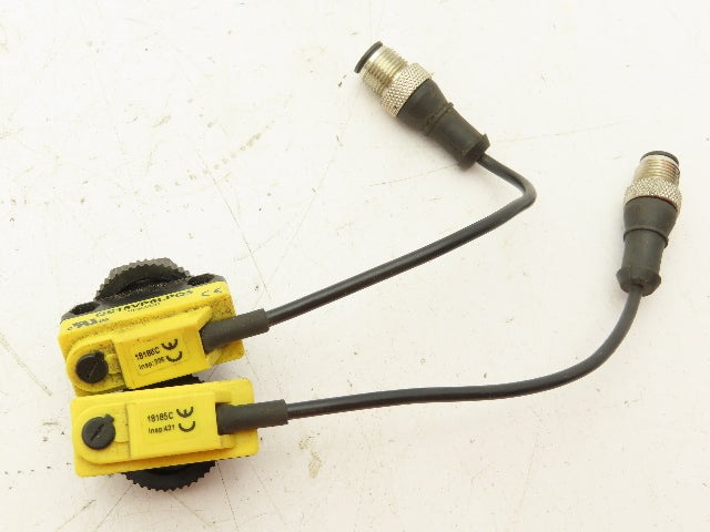 Banner QS18VP6LPQ5 Photoelectric Sensor 10-30VDC 100MA 3.5M Range LED Lot Of 2