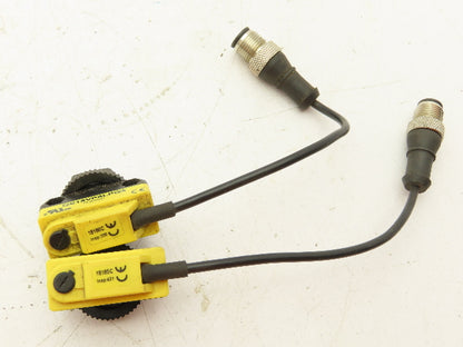 Banner QS18VP6LPQ5 Photoelectric Sensor 10-30VDC 100MA 3.5M Range LED Lot Of 2