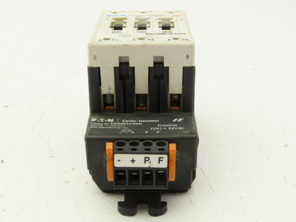 Eaton E04NB18X3N Contactor 3P Contact Block w/Coil Controller 24VDC E02NBXCXNN