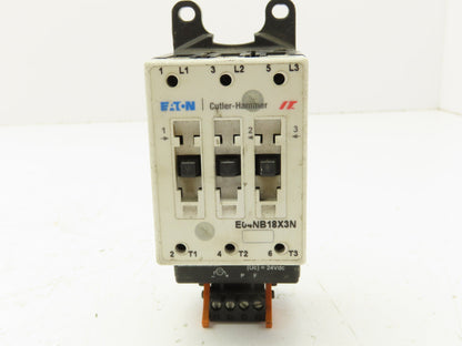 Eaton E04NB18X3N Contactor 3P Contact Block w/Coil Controller 24VDC E02NBXCXNN