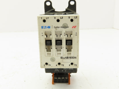 Eaton E04NB18X3N Contactor 3P Contact Block w/Coil Controller 24VDC E02NBXCXNN