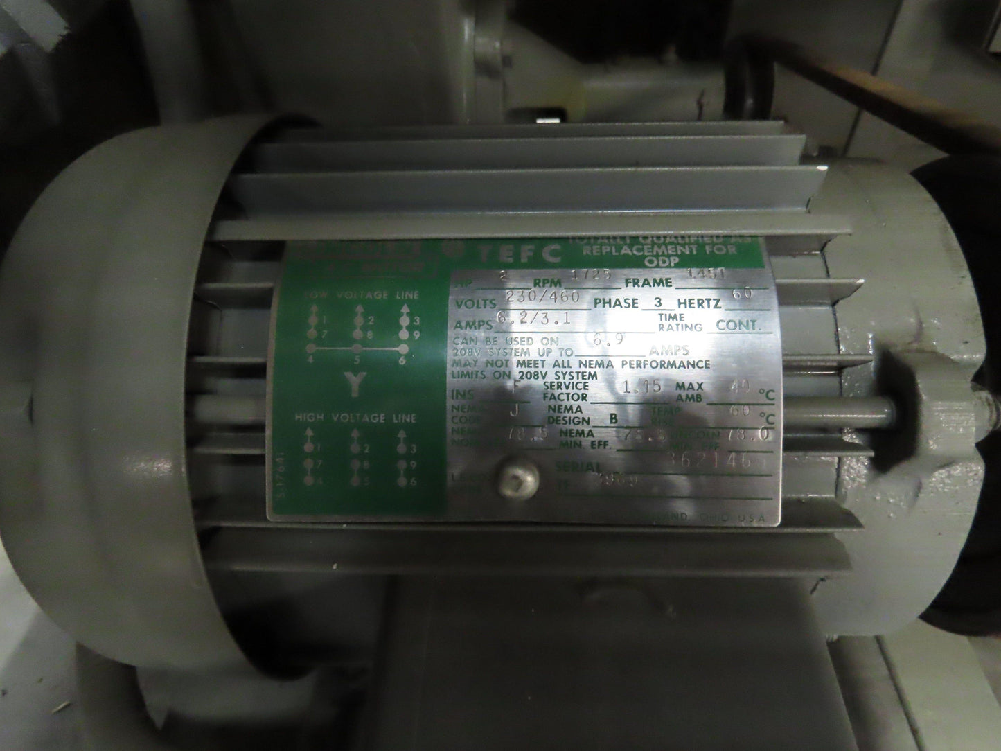 Hanen 3SDT1P1C Frick Industrial Refrigeration Compressor R409A Coolant 480V