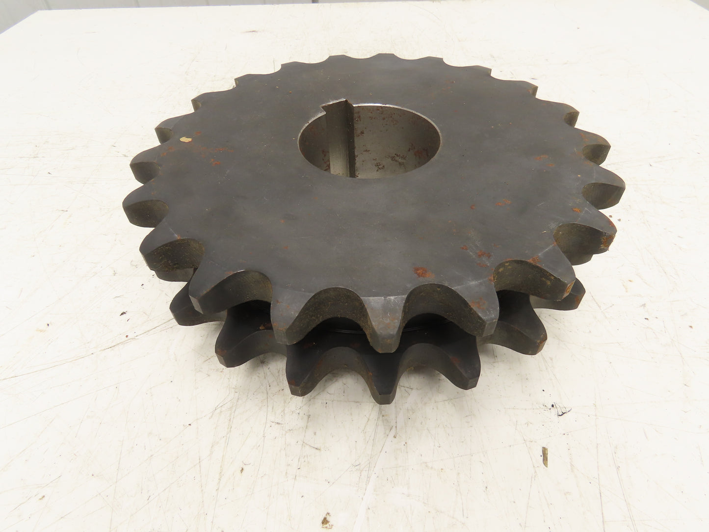 Tsubaki D140B21F #140-2 Double Roller Chain Sprocket 21T 1.75" Pitch 3.75" Bore
