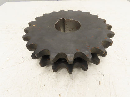 Tsubaki D140B21F #140-2 Double Roller Chain Sprocket 21T 1.75" Pitch 3.75" Bore