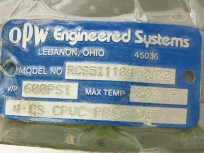 OPW Franklen RCS5I1104-0402-4 Ring Fluorocarbon Cylinder 4" 600PSI 200°F