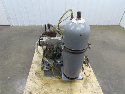 Marzocchi 1AD3AC Hydraulic Power Unit Dual Pump 5Gal Bladder 3/4Hp 230/460V 3Ph