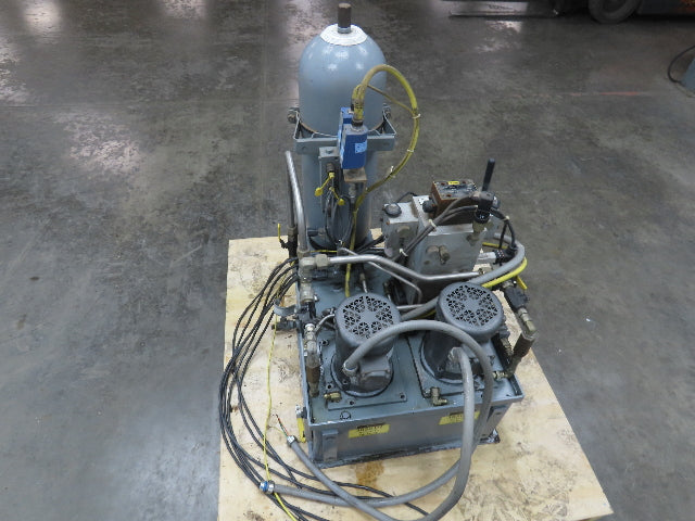 Marzocchi 1AD3AC Hydraulic Power Unit Dual Pump 5Gal Bladder 3/4Hp 230/460V 3Ph