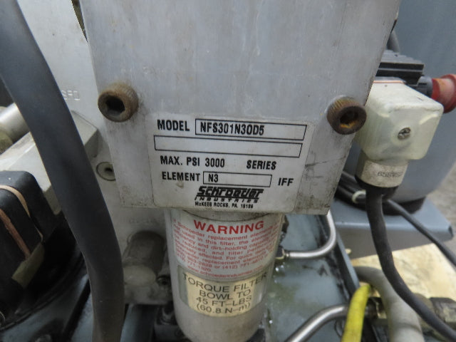 Marzocchi 1AD3AC Hydraulic Power Unit Dual Pump 5Gal Bladder 3/4Hp 230/460V 3Ph