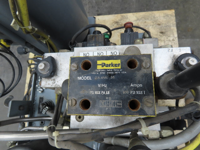 Marzocchi 1AD3AC Hydraulic Power Unit Dual Pump 5Gal Bladder 3/4Hp 230/460V 3Ph