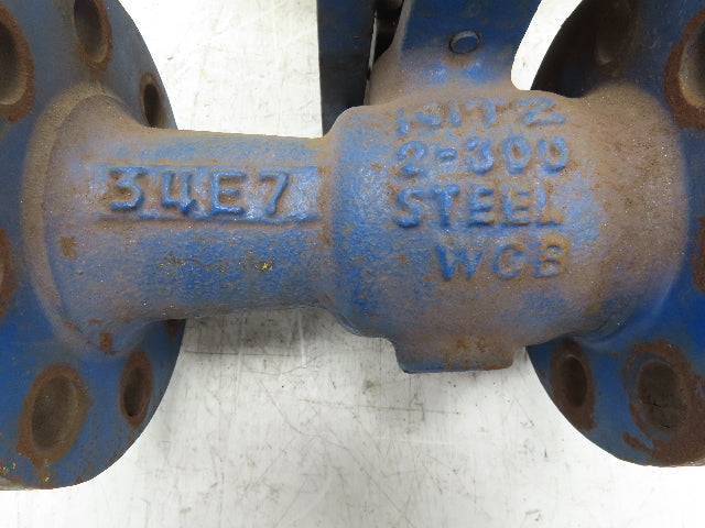 Kitz 2-300 Steel Ball Valve 2" Flanged EL-O-Matic Pneumatic Actuator SR