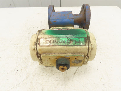 Kitz 2-300 Steel Ball Valve 2" Flanged EL-O-Matic Pneumatic Actuator SR
