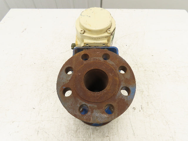 Kitz 2-300 Steel Ball Valve 2" Flanged EL-O-Matic Pneumatic Actuator SR