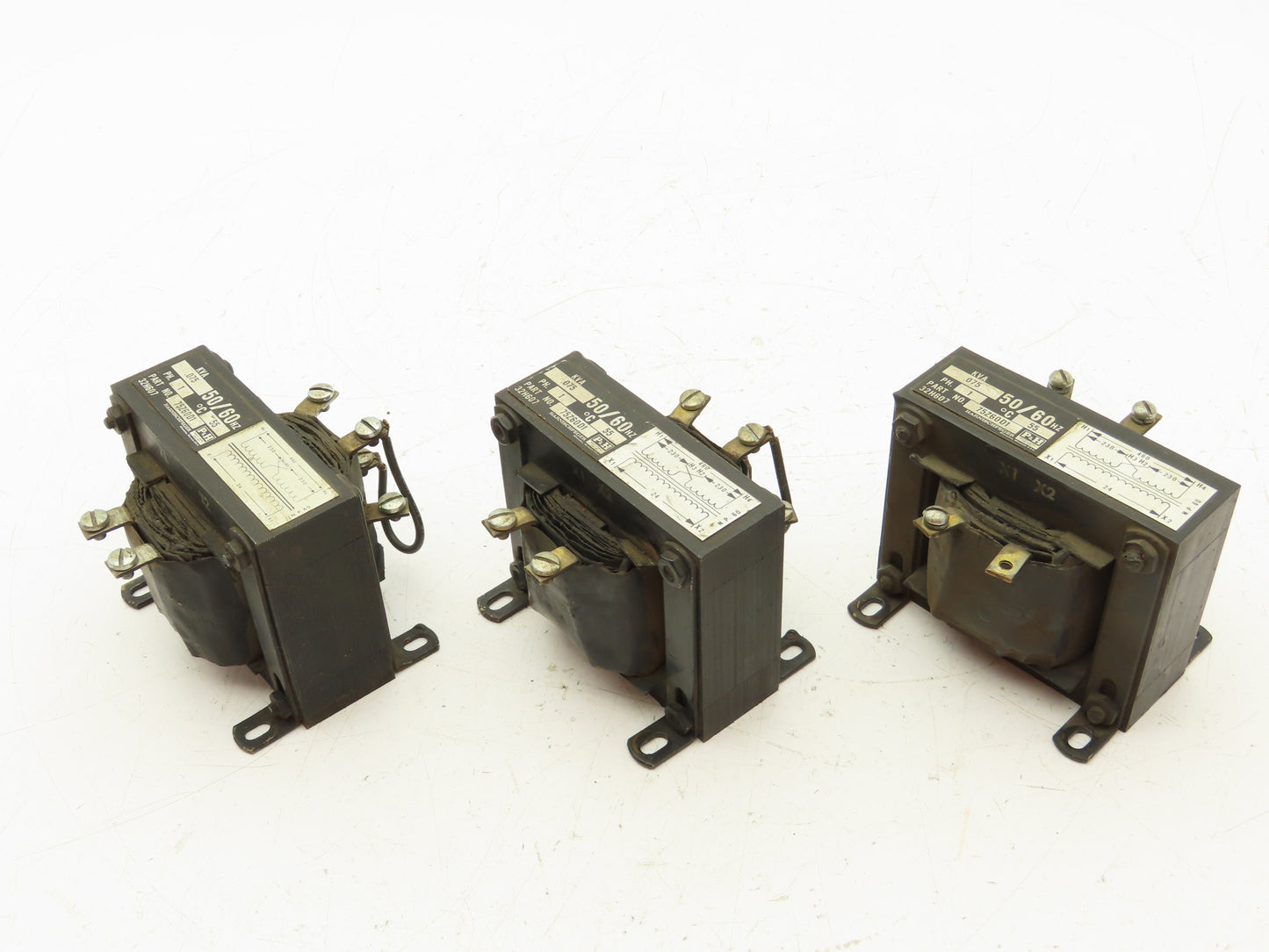 Harnischfeger P&H 75Z60D1 Transformer 460VAC .075KVA 24VAC 1Ph Lot Of 3