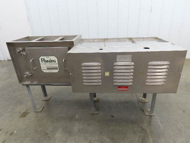 Indeeco Process Air Heater 57KW 480V 3Ph 600°F Open Coil Airpure Flanders Filter