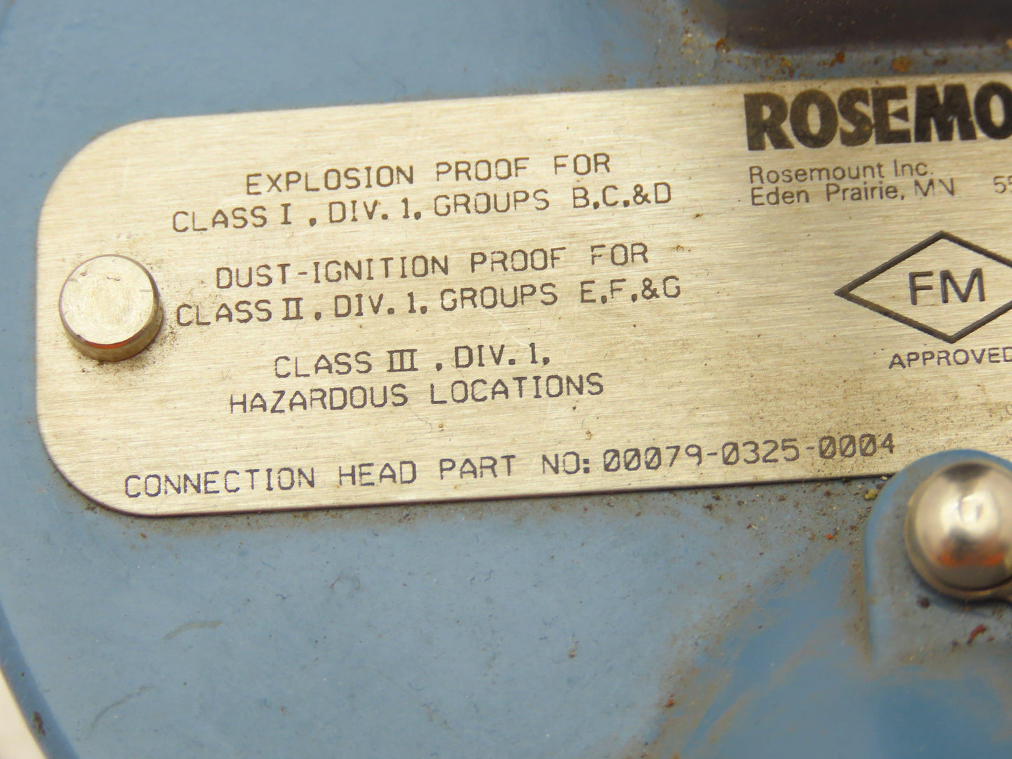 Rosemount 68 Temperature Sensor 12" Probe T51-TE-TW-6341 Explosion Proof Head